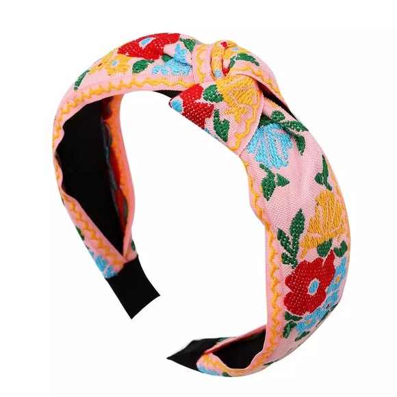 🍒3/$30 New Boho Embroidered Headband - Picture 2 of 4